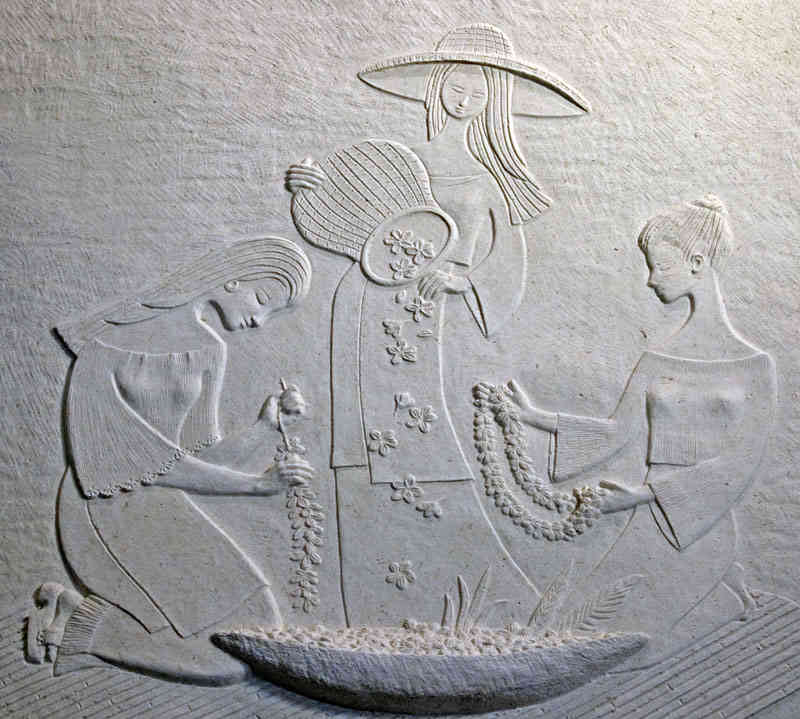 Myrna Canela - Artwork: Medium: Cast Paper Title: Flower Harvest